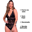 Kit com 2 Body Rendado Com Aro Sem Bojo Lingerie / Body Feminino Sem Bojo