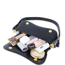 Bolsa de Ombro Pequenas Feminina,Mini Bolsas Sacola Tiracolo Moderna de Couro Impermeável,Shoulder Handbag