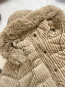 Jaqueta Puffer Feminina Cropped Curta Impermeável Bobojaco Pelúciada Casaco Frio Inverno Quentinha