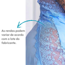 Camisola Sensual Alexia com Renda e Alça Cruzando as Costas