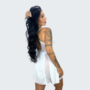 Camisola Sensual Alexia com Renda e Alça Cruzando as Costas