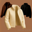 Casaco Feminino Pelucia Blusa de Frio Gola Alta Sem Capuz