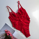 Body Pandora em Renda Sofisticada com Transparência Decote V Elegante Feminino P M G GG