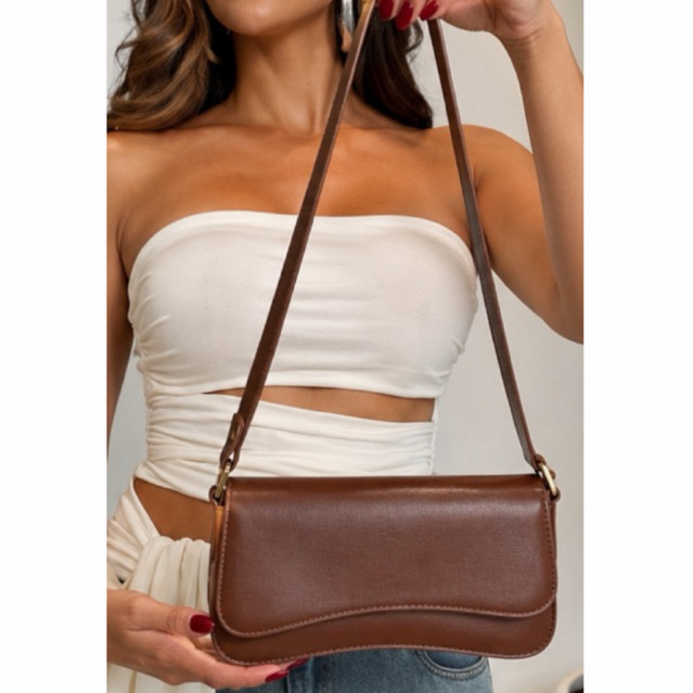 Bolsa Feminina Baguete de Ombro Premium Pronta Entrega Estlilo Boho Chic Presente Namorada