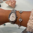Kit Relogio Com Pulseira e bracelete Dourado e Prata Kit de Luxo Conforto Moda Blogueira