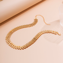 Elegante Simples Escala Corrente Curto Gargantilha Colar Para Mulheres Na Moda Cor Ouro Pescoço Acessório