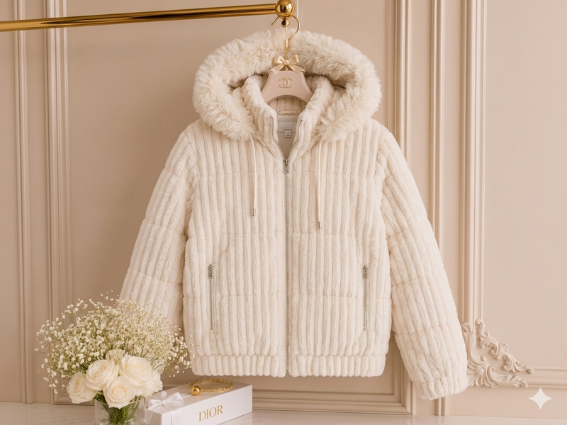 Jaqueta Puffer Cotelê