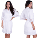 Robe Romantic Renda Hobby Feminino Roupão Confortável Linha Noite