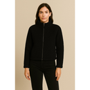 Casaco Feminino Pelucia Blusa de Frio Gola Alta Sem Capuz