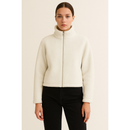 Casaco Feminino Pelucia Blusa de Frio Gola Alta Sem Capuz