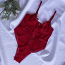 Body Pandora — Renda Sofisticada, Decote V e Transparência pra Você Brilhar