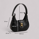 Bolsa Feminina Baguete Média De Ombro Estilosa Casual