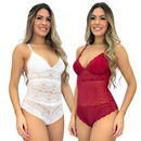 Body Isabela — Renda com Forro, Decote e Alça Regulável pra Você Brilhar