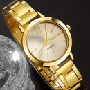 Relógio De Quartzo Para Mulheres Elegante Pulseira De Aço Inoxidável Joias Da Moda Presente